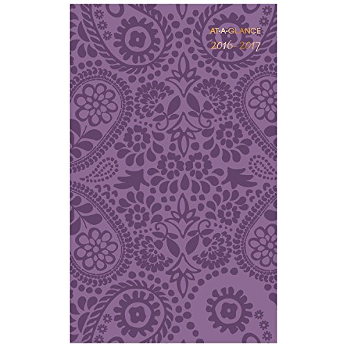 AT-A-GLANCE 286-200A-17 Academic Year Weekly/Monthly Planner/Appointment Book, July 2016 - July 2017, Sugar Plum, 5-1/2"x 8-1/2", Purple (286-200A)