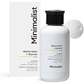 Minimalist 7% ALA & AHA Face Wash for Brightening, Exfoliating, Glow & Even Tone | With Vitamin B5 For Hydration & Glycolic A