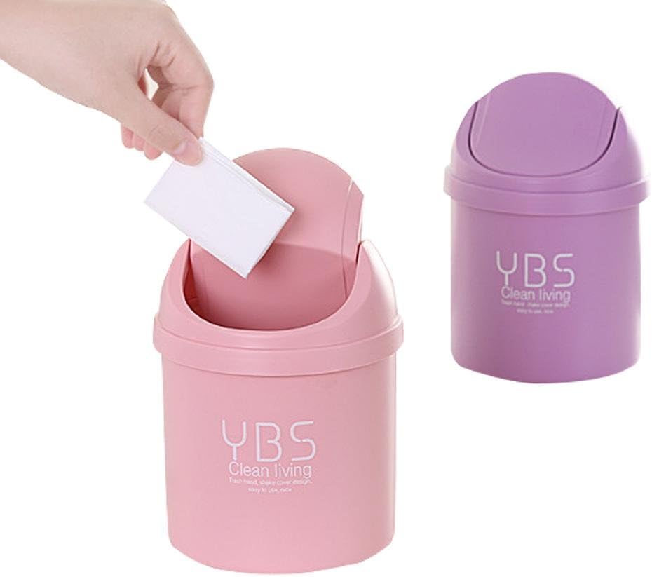 trash can creative mini desktop recycling garbage bin wastebasket dustbin household office clean storage organizer pen cup home living room box desk barrels kitchen covered sundries