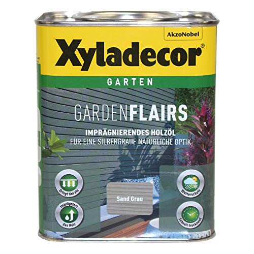 Xyladecor Garden Flairs 2,5L sand grau Holzöl Imprägnierung Metalleffektöl