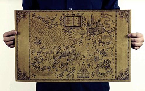 Map of wizard Harry Potter movie poster restoring ways Frameless decorative wall stickers