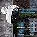Wireless Battery Powered Camera, MECO 1080P Rechargeable Home Security System, Night Vision, Indoor/Outdoor WiFi Camera with Motion Detection, 2-Way Audio Talk, IP65 Waterproof, 2.4GHz WiFi