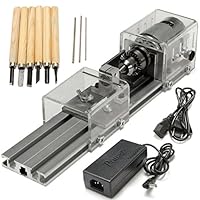 Raitool LB-01 Mini Lathe Beads Machine Wood Working DIY Lathe Polishing Drill Rotary Tool DC 24V