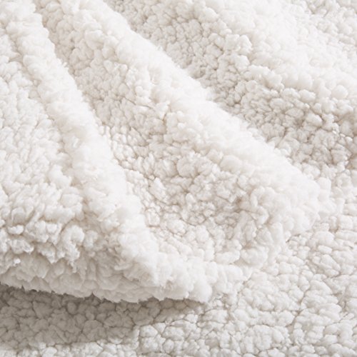 image for Reafort Ultra Soft Sherpa Body Pillow Cover/Case with Zipper Closure S