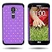 CoverON Hybrid Dual Layer Diamond Case for LG G2 D802 - Purple Hard Black Soft Silicone
