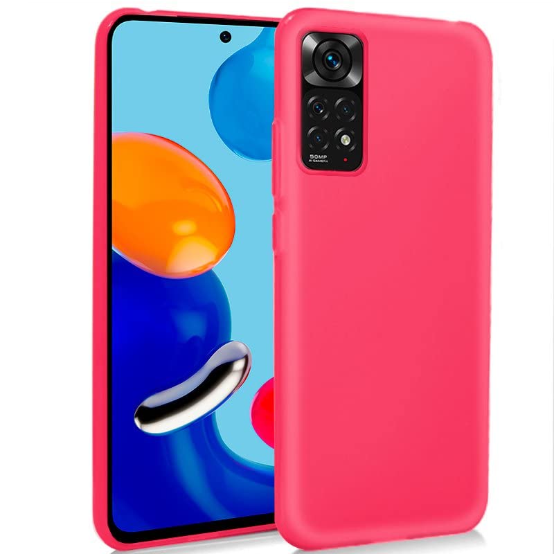 Cool Silicone Case for Xiaomi Redmi Note 11 / Note 11S (Pink)