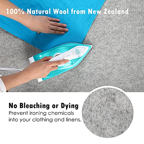 18'' X 12'' 100% Natural White Wool Pressing Mat For Quilting And Ironing