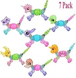 Magical Animal Twist Bracelet, 7 Pack DIY Make a Bracelet or Twist into a Pet Magic Bracelet Set ,Cute Transformable Collectible Bracelet Set for Kids Girls