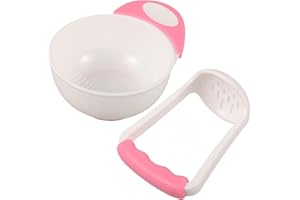 IBASENICE Food Masher Bowl 1 Baby Set Baby Food Baby Manual Pink Food Mill Bowl Grinding Bowl