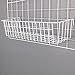 Kaforise Multifunction Mesh Wire Metal Wall Grid Panel Mounted Storage Basket Organizer/Balcony Plant Holder/Shelf Flower Pots Holder White