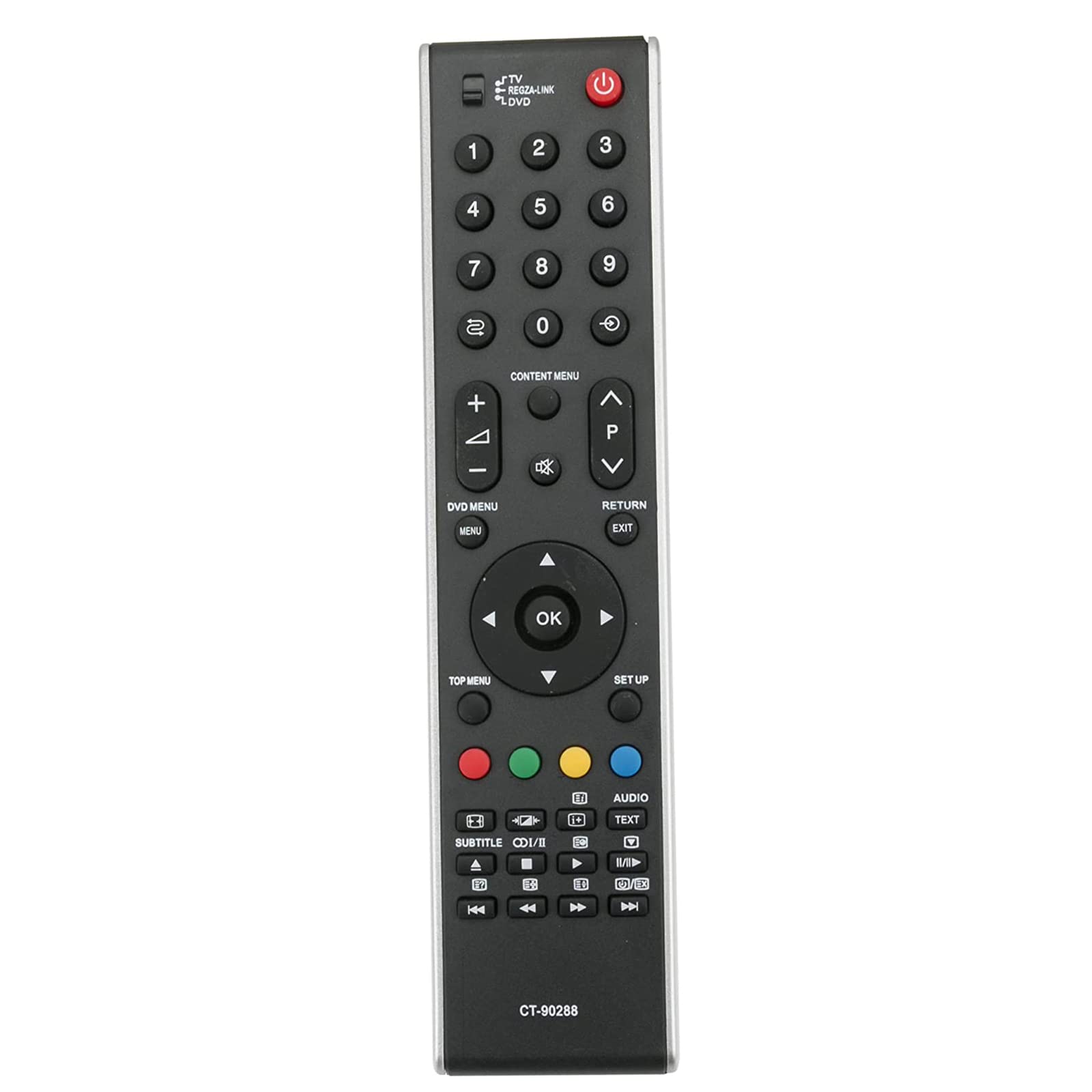 VINABTY CT-90288 Replacement Remote Control Fit for Toshiba TV CT-90287 CT-90126 CT-90288 CT-90301 52XV550P 40XF350P/51 42CV500 42C3005/6 32CV515DG 32C3005P 32C3005PG 32C3006P 32C3030DB 32C3035DG