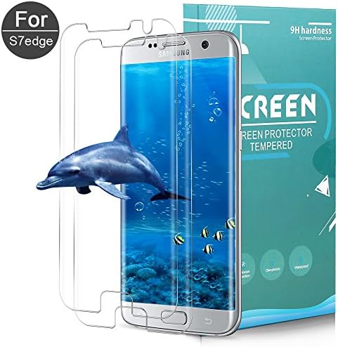 Samsung Galaxy S7 Edge Screen Protector, AOFU Tempered Glass 3D Touch Compatible,9H Hardness,Bubble (2 Pack)-C