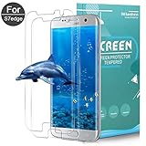 AOFU Samsung Galaxy S7 Edge Tempered Glass Screen Protector, [Bubble-Free][9H Hardness][Anti-Scratch] Wet Applied HD Clear Film Screen Protector for Galaxy S7 Edge[2 Pack]