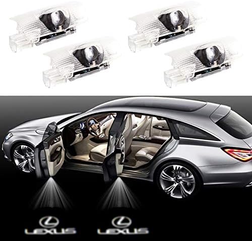 Eogifee LED Car Door Light Courtesy Projector Laser Welcome Lights Ghost Shadow Light Lamps Accessories for The Replacement of Lexus RX/ES/GX/LS/LX/IS Series(4 PACK)