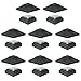 8 Pack Black Outdoor Garden 4 x 4 Solar LED Post Deck Cap Square Fence Light Landscape Lamp Lawn PVC Vinyl Wood