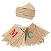 Konsait 2 IN 1 Merry Christmas Banner Burlap, Christmas Party Bunting Banner Garland for Fireplace Picture Outdoor Indoor Decorations,Xmas Home Photo Prop Party Decor Favors Supplies
