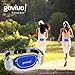 Running water bottle belt, Runners Hydration Waist Pack Includes 2 BPA Free 9oz Water Bottles by Govivo (blue)