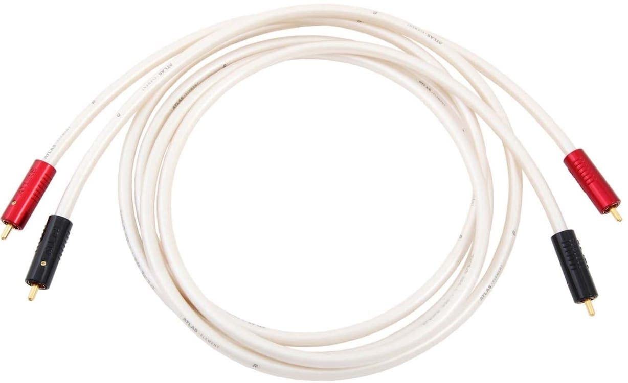 Atlas Element Achromatic RCA Interconnect Cable Pair HIfi Amplifier CD Player Audio Lead 1 metre 100cm