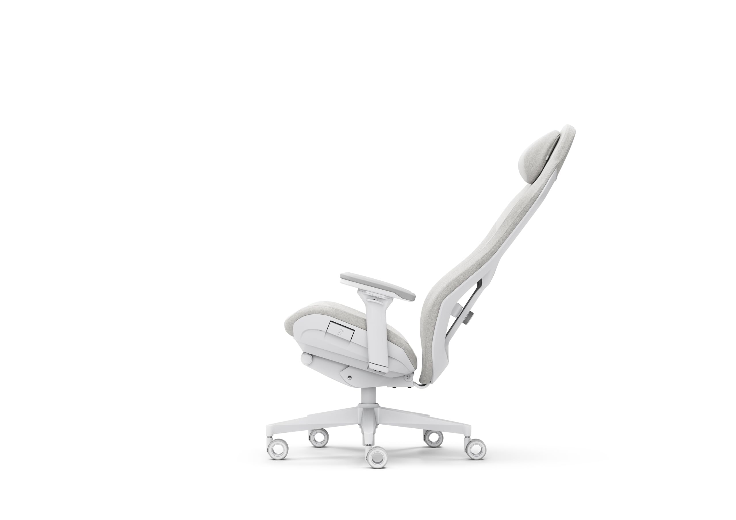 Fractal Design Refine Fabric Light Gaming Chair - iF Design Award 2025 - Ergonomic Office Desk Chair Functionality with 4D Adjustable Armrests, High-Back Support, Lumbar Cushion, and Premium Fabric 2