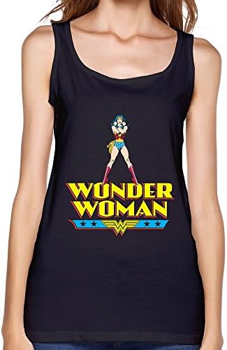JeFF Wonder Woman Women Tank Top Shirts Black Small