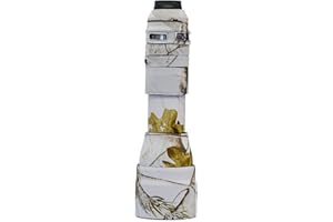 LensCoat Cover Camouflage Neoprene Camera Lens Cover Protection Tamron SP 150-600mm F/5-6.3 Di VC G2, Snow (lct1506002sn)