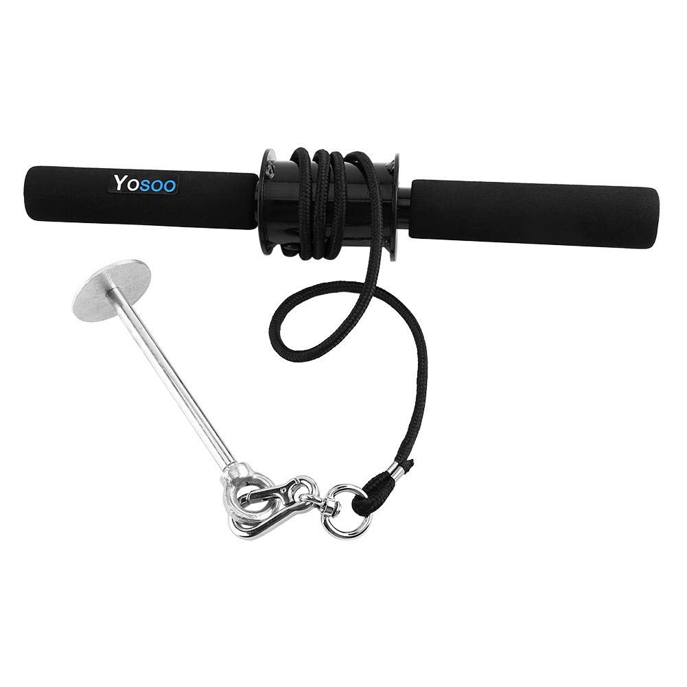 Wakects Forearm Wrist Curler Exerciser, Strength Training Wrist Roller with Foam Grip Handle for Adults