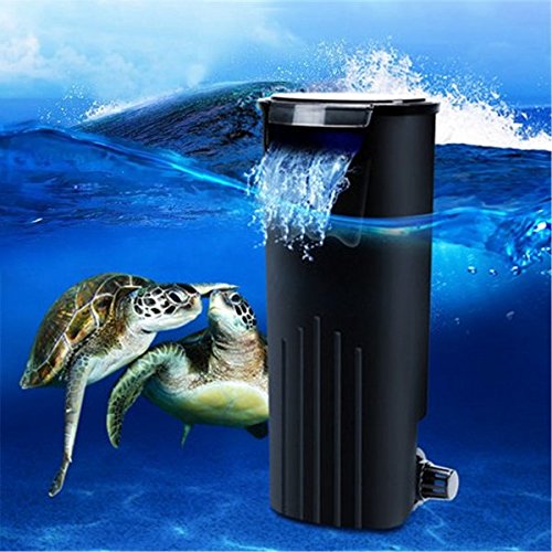 Bazaar Low Water Fresh Internal Hang On Aquarium Fish Turtle Reptile Tank Power Filter - Thumbnail 6