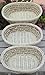 ShopOnNet Rt450181-3: Handwoven Wicker Storage Baskets in Cream and Brown (Set of 3)