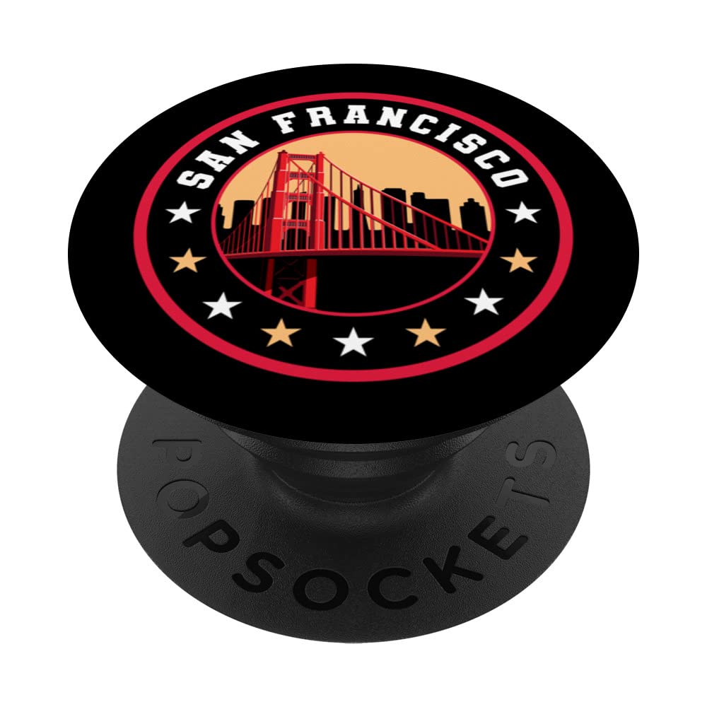 California San Francisco City Gift Bridge Souvenir SF PopSockets Swappable PopGrip