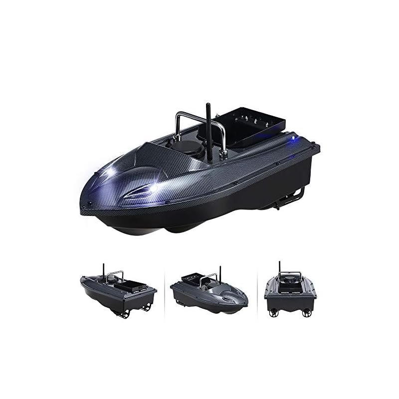 Walory Bateau À Appâts De Pêche – Télécommande Sans Fil Chargeur De Pêche Smart Appâts Bateau De Pêche Jouet Rc Bateau De Pêche Pour Adultes Débutants 540 Yards Distance Gamme (us Plug)