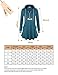 Vivilli Women's Thin Tunic Hoodies Long Sleeve Zip Up Sweatshirts Pullover Blouse Tops