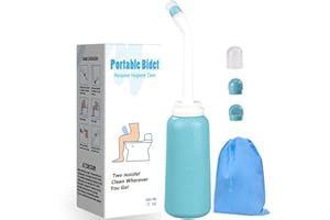 MEISIKELI Handheld Personal Bidet Bottle, Bottle for Gentle Postpartum Care and Cleansing, Feminine Care， Personal Perineum Cleansing, 500Ml Portable Bidet Travel Bidet（Green）, Resistant to 100ºC,Bonus Bag