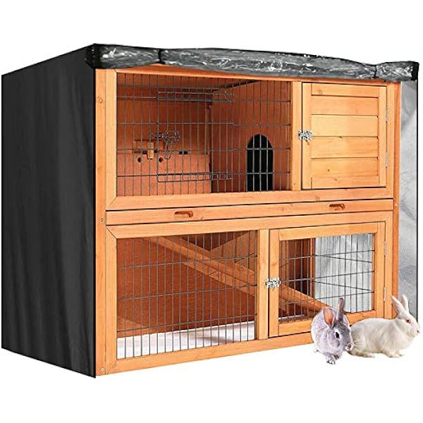 TRIXIE Natura XL Two Story Rabbit Hutch With Outdoor Run, 53 L X 45 W X
