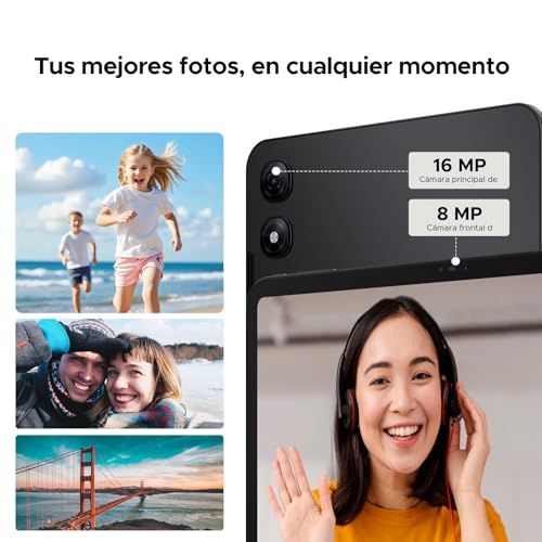 P13 Pro Tablet 13.4 Inch 120Hz Android 16, 48GB RAM + 256GB(TF 2TB) Tablet with Keyboard and Pen, T7280 Octa-Core, 12000mAh/18W, 16MP+8MP, Gemini AI, Widevine L1, Face ID, Dual SIM 4G, Black