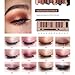Serseul Eyeshadow Palette Matte and Shimmer 12 Color Highly Pigmented Eye Makeup Palette Creamy Texture Blendable Long Lasting Cruelty Free Nude B