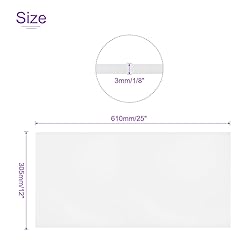DMiotech 12 x 24 x 1/8 Inch Plastic UHMW