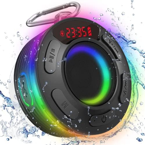 Bluetooth Shower Speaker, Portable Bluetooth Speaker 360 HD