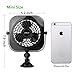 OPOLAR F1101 Car/Vehicle and Desk Fan, Portable, Powerful And Quiet USB Fan With Suction Cup, Angle Adjustable ,Black With 2 Speeds for Automobile, Home, Office, High Compatibility, 4.9ft Cable
