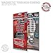 Ultimate Magnetic Toolbox Label Set Socket Combo - 447 Labels for Organizing Box Drawers for Metric - SAE Sockets, Wrenches, Power Tools & More. fits All Brands of 'Steel' Boxes, Craftsman & Snap-on