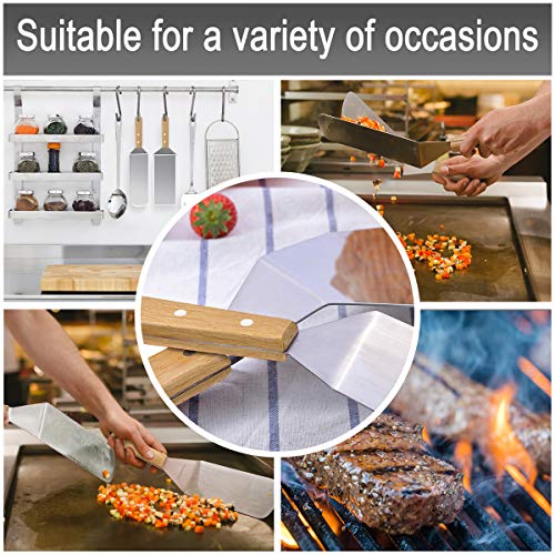 image for Professional Metal Spatula Set Griddle Spatula with Offset Spatula - T