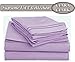 Clara Clark ® Supreme 1500 Collection 4pc Bed Sheet Set - Full (Double) Size, Lavender
