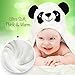 Premium Organic Bamboo Hooded Baby Towel - Large, Soft Panda Bath Robe for Boy or Girl - Perfect Shower Gift - Sized for Babies, Newborns, Infants, Toddlers & Kids - Super Absorbent and Hypoallergenic