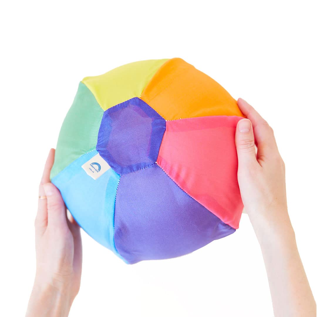 Sarah's Silks Rainbow Balloon Ball | Reusable Safe Balloon Toy for Children