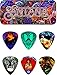 Jim Dunlop SANPT01M Carlos Santana Pick Tin, Assorted, Medium, 6 Picks/Tin