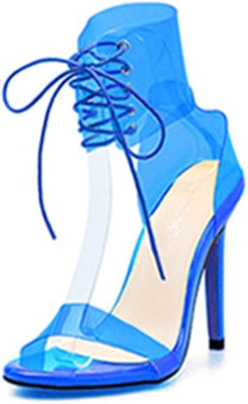 retro hollow out bandage stiletto pumps