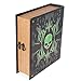 Grimoire Deck Box, Deathrite | Large Wooden Spellbook Style Fabric Lined Deck or Cube Box for MTG, Yugioh, and Other TCG | 1000+ Card Capacity