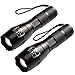 2 Pcs LED Tactical Flashlight, 1600 LM Ultra Bright - CREE XML T6 LED Taclight As Seen On Tv with 5 Light Modes and Adjustable Focus for Emergency Camping Hiking