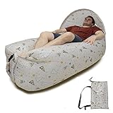 k-SHION 2019 Upgrade Inflatable Waterproof Sunshade Compact Lightweight Portable Air Lazy Sleeping Bag Sofa/Bed/Boat