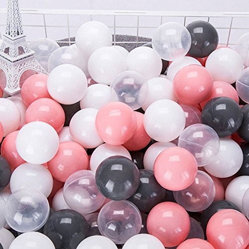 Wonder Space Soft Pit Balls, Chemical-Free Crush Proof Plastic Ocean Ball, BPA Free with No Smell, Safe for Toddler Ball Pit/ Kiddie Pool/ Indoor Baby Playpen, Pack of 100 (Light Grey) - Thumbnail 4