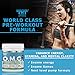 OMG Preworkout & Organic Caffeine and Creatine for Men and Women | Electrolytes and Stevia | Boost Energy, Stamina, Mental Clarity and Focus